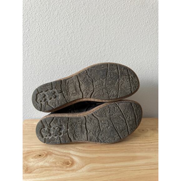 Born Women’s Tarkiln Black Suede Leather Ankle Boots Booties Strap Laces Size 9 - Picture 12 of 12